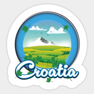 Croatia retro logo Sticker